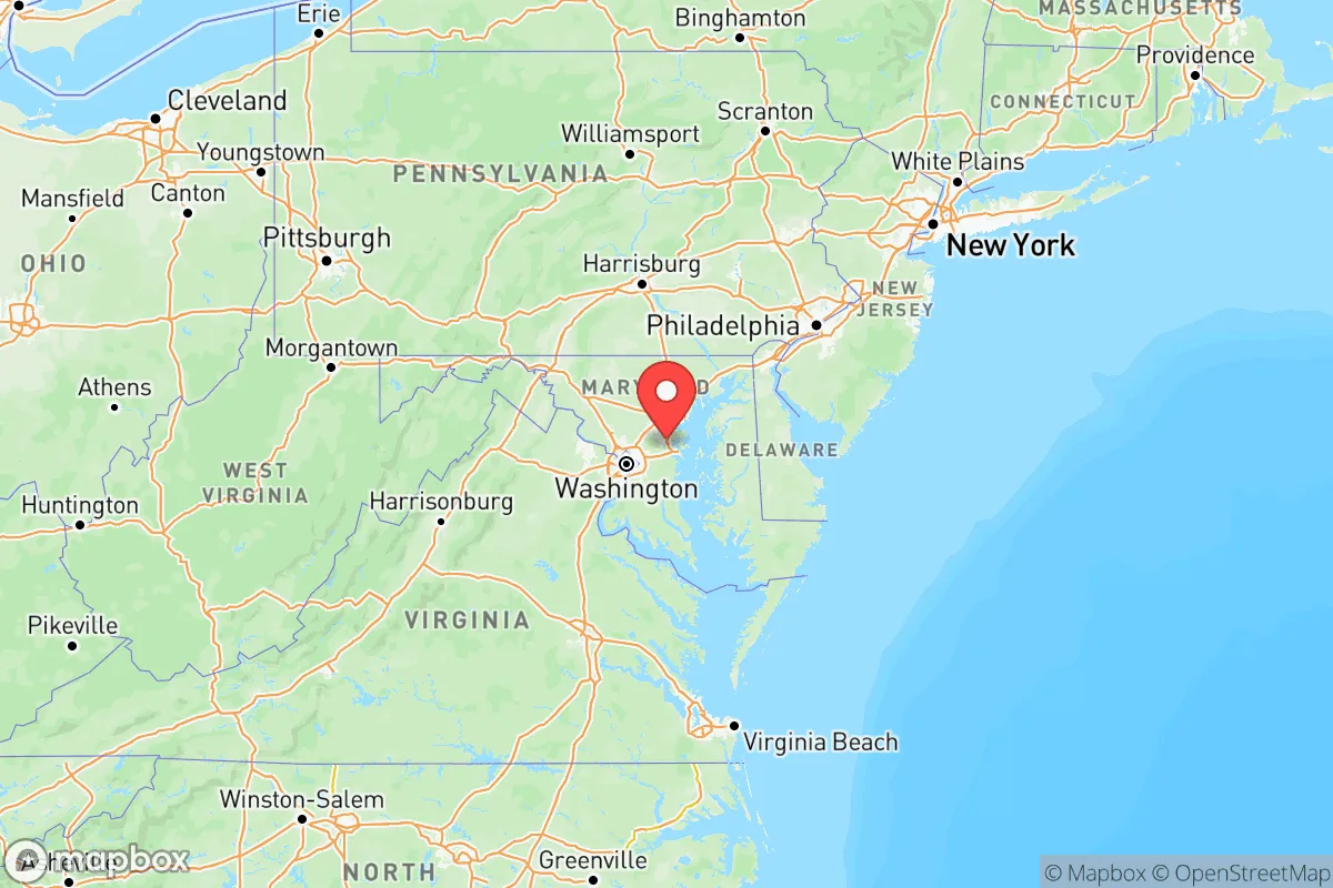 Map centered at 39.0458, -76.6413