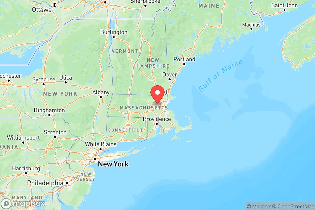 Map centered at 42.4072, -71.3824