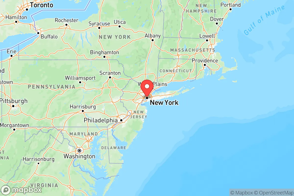 Map centered at 40.7128, -74.0060