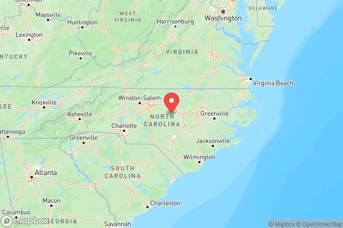 Map centered at 35.7596, -79.0193