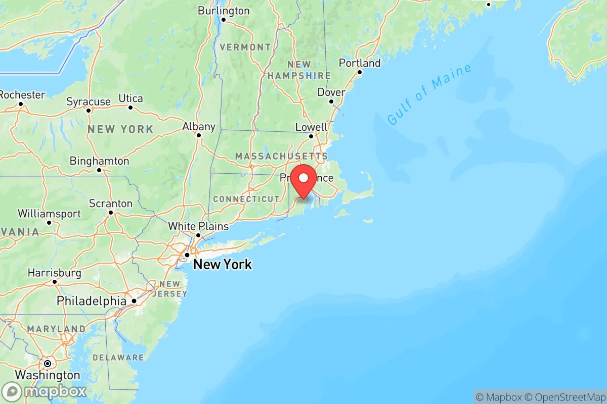 Map centered at 41.5801, -71.4774