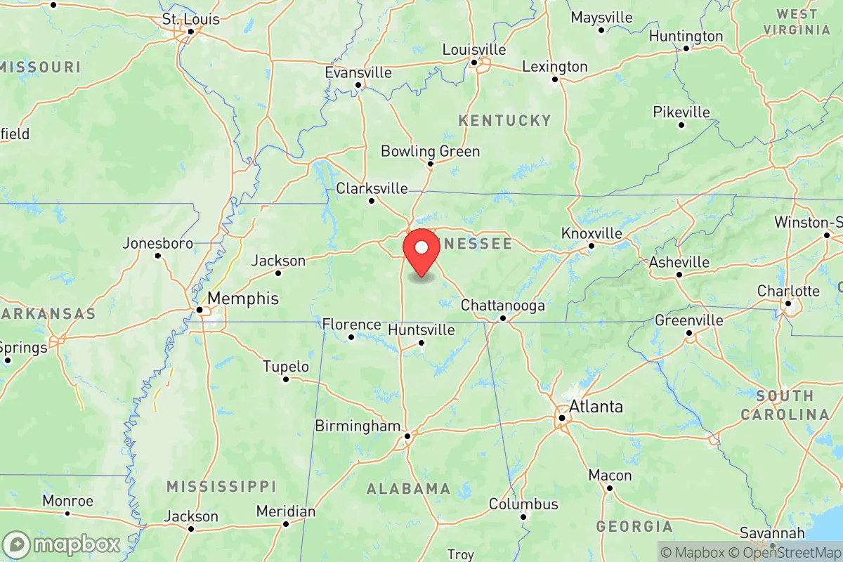 Map centered at 35.5175, -86.5804