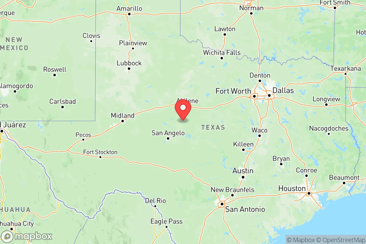 Map centered at 31.9686, -99.9018